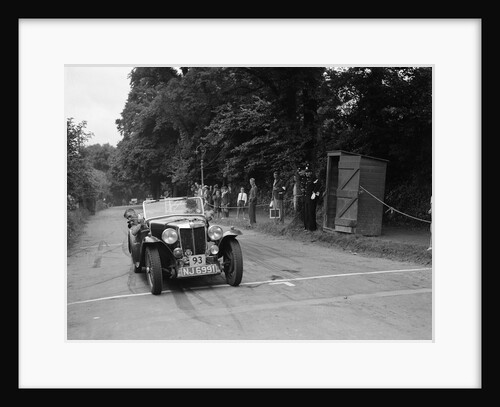 MG Magnette of RWG Collins, winner of a premier award at the MCC Torquay Rally, July 1937 by Bill Brunell