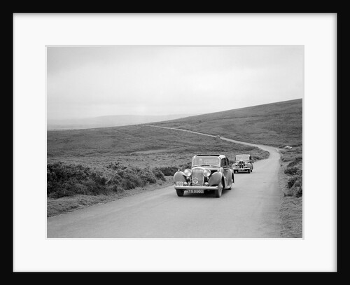 SS Stanley's Jaguar SS leading RS Mantle's Standard Flying 12 at the MCC Torquay Rally, July 1937 by Bill Brunell