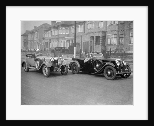SA Roebuck's AC Open 2-seat tourer and Kitty Brunell's winning AC 4-seater tourer, RAC Rally, 1933 by Bill Brunell