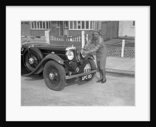 Kitty Brunell and her winning AC 4-seater tourer, RAC Rally, March 1933 by Bill Brunell