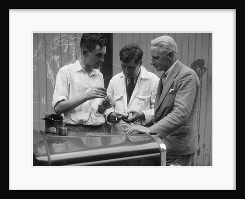 Austin 7 at Brooklands on the day of Leon Cushman's speed record attempt, 8 August 1931 by Bill Brunell