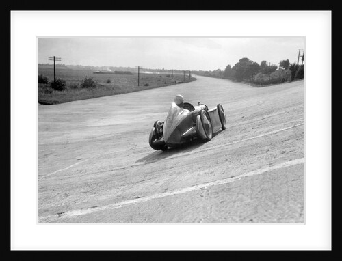 Leon Cushman's Austin 7 racer making a speed record attempt, Brooklands, 8 August 1931 by Bill Brunell