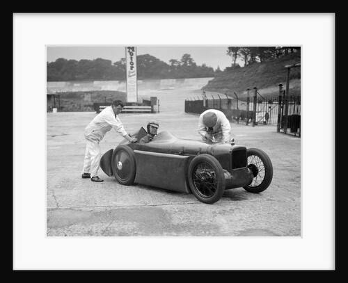 Leon Cushman's Austin 7 racer making a speed record attempt, Brooklands, 8 August 1931 by Bill Brunell