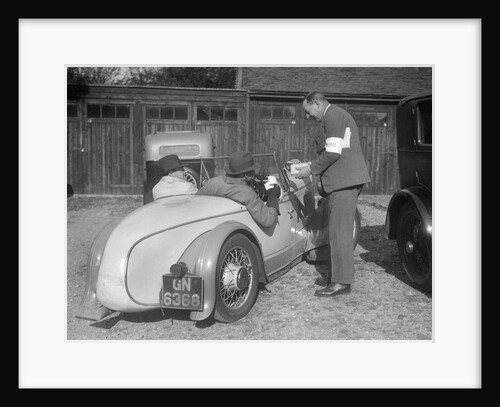 Wolseley Hornet with Swallow body at the Bugatti Owners Club car treasure hunt, 25 October 1931 by Bill Brunell