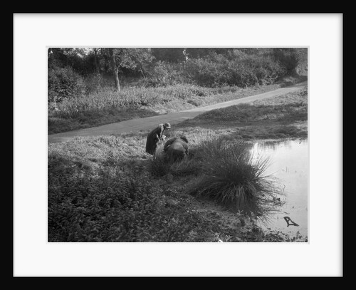 Two participants in the Bugatti Owners Club car treasure hunt, 25 October 1931 by Bill Brunell