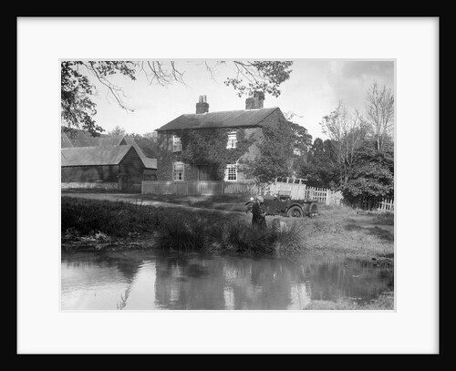 Wolseley Hornet taking part in the Bugatti Owners Club car treasure hunt, 25 October 1931 by Bill Brunell