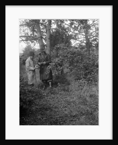 Two participants in the Bugatti Owners Club car treasure hunt, 25 October 1931 by Bill Brunell