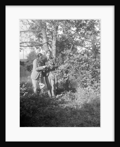 Two participants in the Bugatti Owners Club car treasure hunt, 25 October 1931 by Bill Brunell