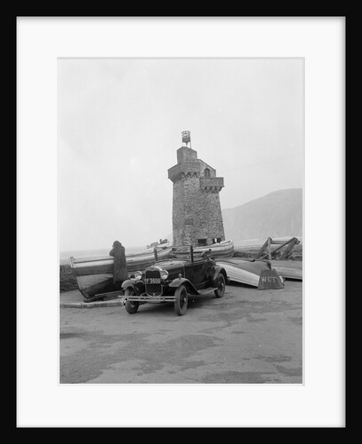 Kitty Brunell's 1930 Ford Model A 2-seater, Lynmouth harbour, Devon, 1931 by Bill Brunell