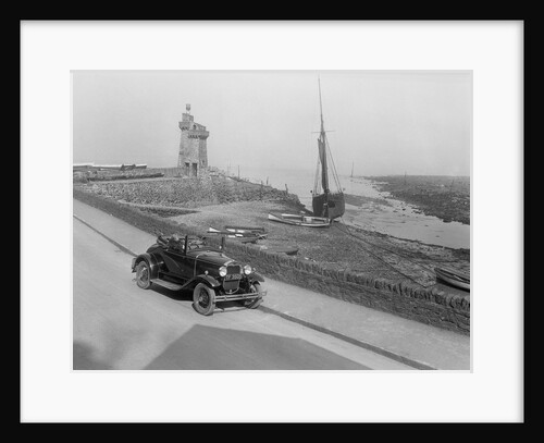 Kitty Brunell's 1930 Ford Model A 2-seater, Lynmouth harbour, Devon, 1931 by Bill Brunell