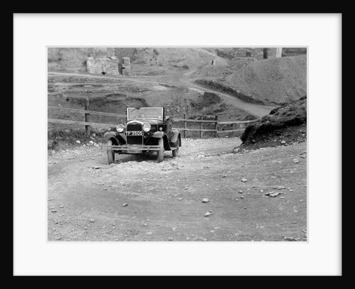 Kitty Brunell driving a 1930 Ford Model A 2-seater, 1931 by Bill Brunell