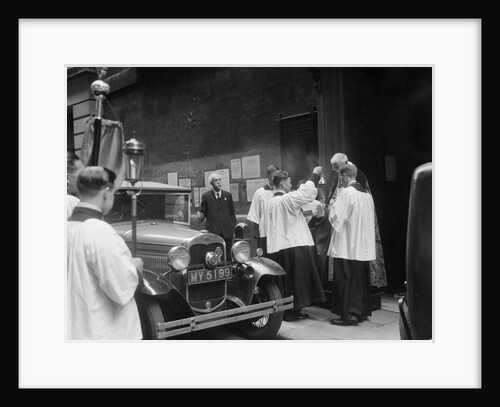 Ford Model A at a motor vehicle blessing ceremony by Bill Brunell
