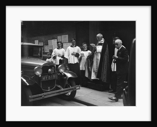 Ford Model A at a motor vehicle blessing ceremony by Bill Brunell