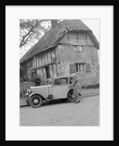 Road testing a Triumph Scorpion, Horley, Surrey, 1931 by Bill Brunell