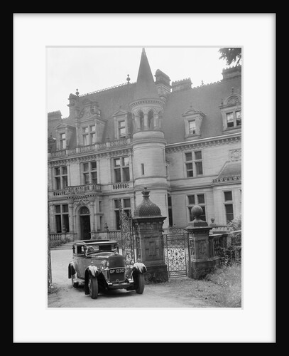 Kitty Brunell road testing a 1931 Delage D8, Wykehurst Place, Bolney, Sussex by Bill Brunell