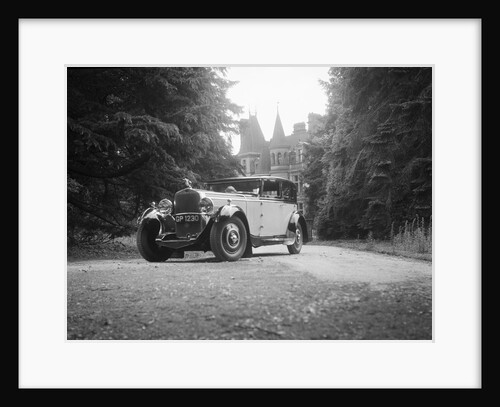 Kitty Brunell road testing a 1931 Delage D8, Wykehurst Place, Bolney, Sussex by Bill Brunell