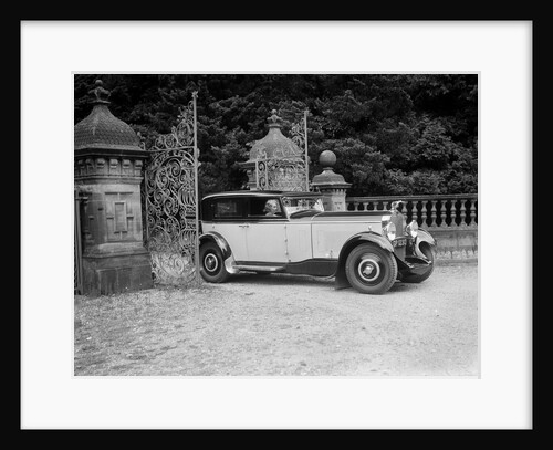 Kitty Brunell road testing a 1931 Delage D8, Wykehurst Place, Bolney, Sussex by Bill Brunell