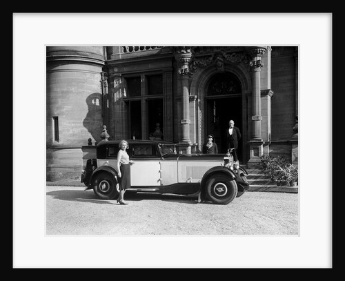 Kitty Brunell road testing a 1931 Delage D8, Wykehurst Place, Bolney, Sussex by Bill Brunell