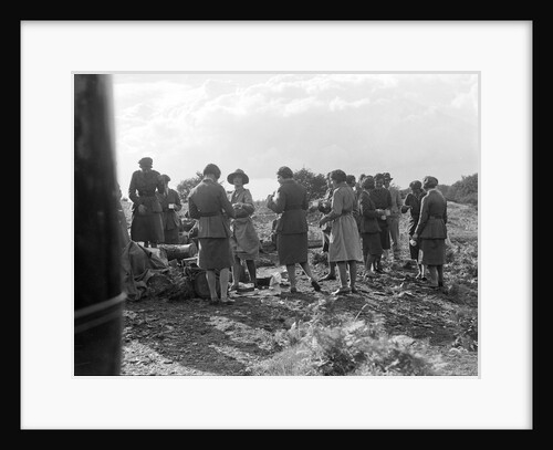 Women at a First Aid Nursing Yeomanry (FANY) trial or rally, 1931. by Bill Brunell