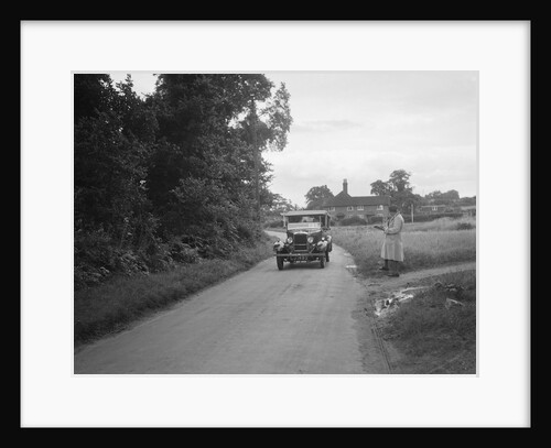 Morris Cowley Tourer taking part in a First Aid Nursing Yeomanry trial or rally, 1931 by Bill Brunell