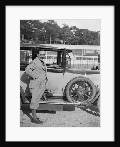 Hugh McConell beside a car, Brooklands, 3 August 1931 by Bill Brunell