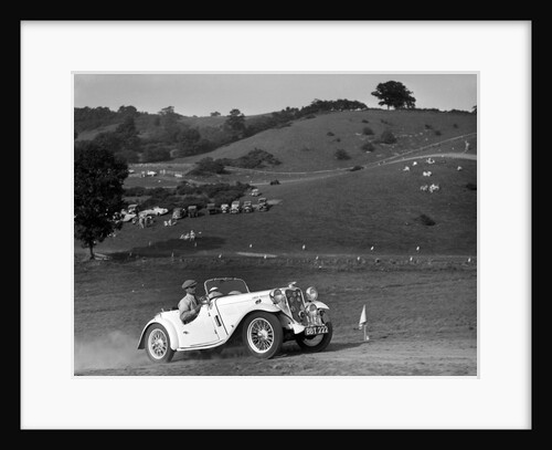 Candidi Provocatores team Singer Le Mans at the Singer CC Rushmere Hill Climb, Shropshire 1935 by Bill Brunell