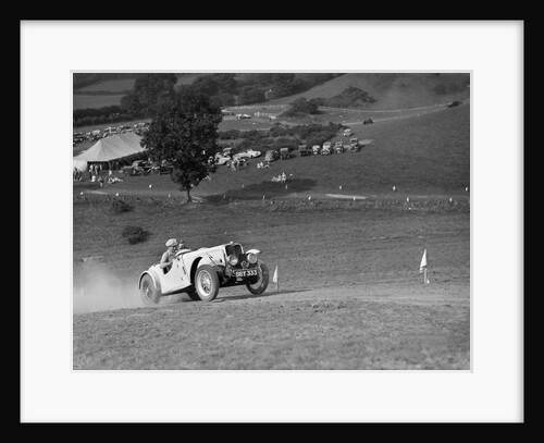 Candidi Provocatores team Singer Le Mans at the Singer CC Rushmere Hill Climb, Shropshire 1935 by Bill Brunell
