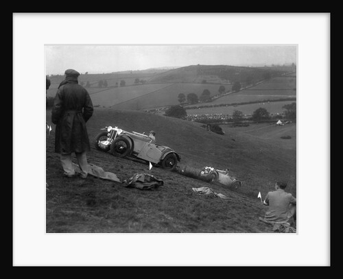 Two MG PAs competing in the Singer CC Rushmere Hill Climb, Shropshire 1935 by Bill Brunell