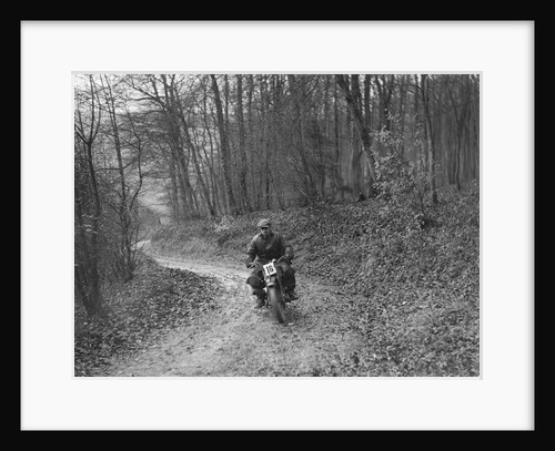 Motorcycle competing in the Inter-Varsity Trial, November 1931 by Bill Brunell
