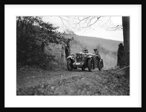 MG M type of JB Carver competing in the Inter-Varsity Trial, November 1931 by Bill Brunell