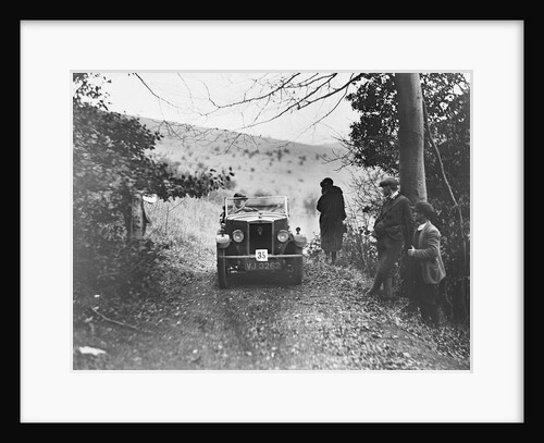 Morris Minor tourer of JE Clowes competing in the Inter-Varsity Trial, November 1931 by Bill Brunell