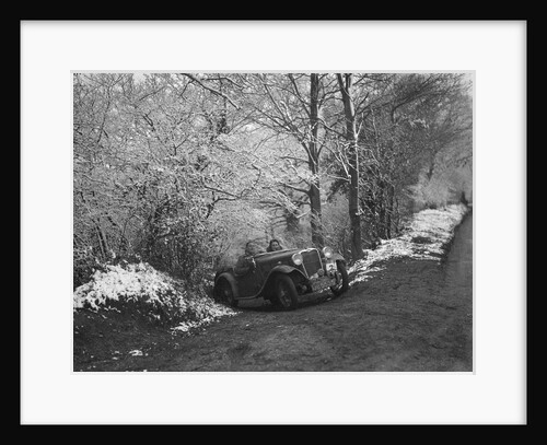 1935 Singer Le Mans taking part in a motoring trial, late 1930s by Bill Brunell