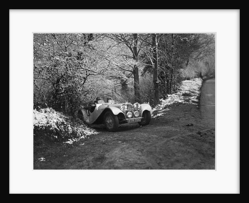 SS Jaguar 100 taking part in a motoring trial, late 1930s by Bill Brunell