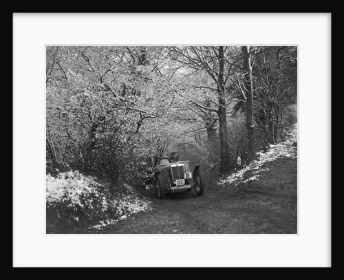 1933 MG J2 taking part in a motoring trial, late 1930s by Bill Brunell