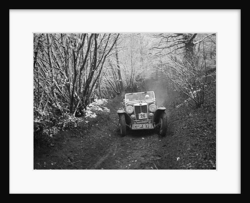 1935 MG NA Magnette taking part in a motoring trial, late 1930s by Bill Brunell