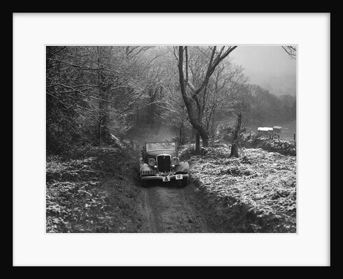 1934 Ford V8 tourer taking part in a motoring trial, late 1930s by Bill Brunell