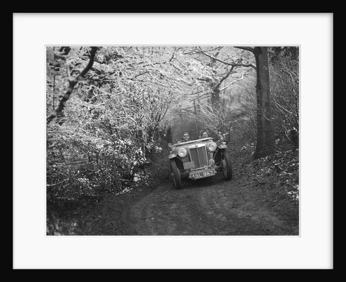 1936 MG TA of the Cream Cracker Team taking part in a motoring trial, late 1930s by Bill Brunell
