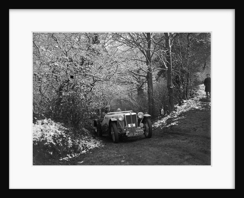 1936 MG TA taking part in a motoring trial, late 1930s by Bill Brunell