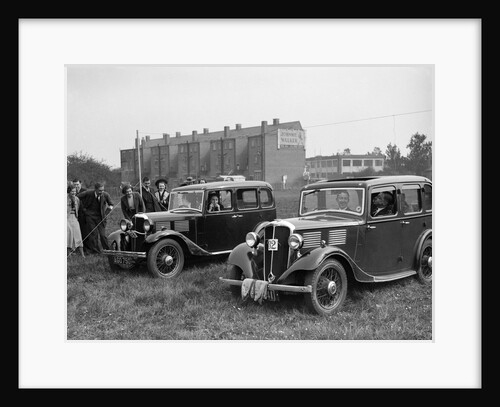 Standard Nine and Standard Twelve at the Standard Car Owners Club Gymkhana, 8 May 1938 by Bill Brunell