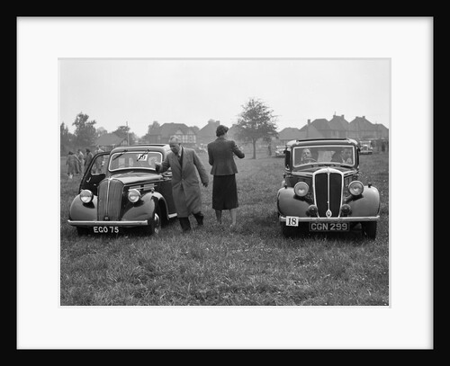 Standard Flying Ten and Standard Ten at the Standard Car Owners Club Gymkhana, 8 May 1938 by Bill Brunell