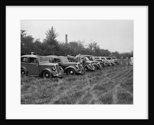 Standard Nine 1936 1052 cc. Reg. No.  BRU64. Entry No: 28 . Left of centre: Standard Flying Twelve 1 by Bill Brunell