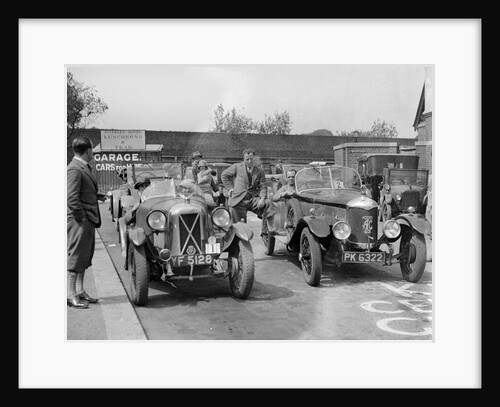 Cars at the North West London Motor Club Trial, Osterley Park Hotel, Isleworth, 1 June 1929 by Bill Brunell