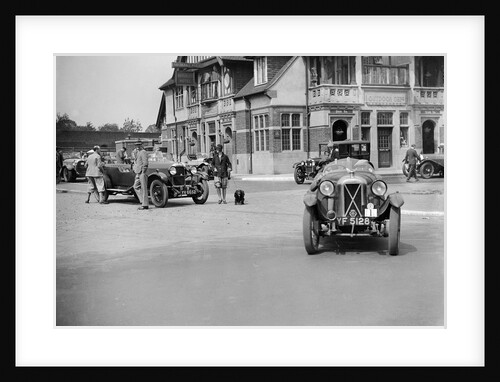 Cars at the North West London Motor Club Trial, Osterley Park Hotel, Isleworth, 1 June 1929 by Bill Brunell