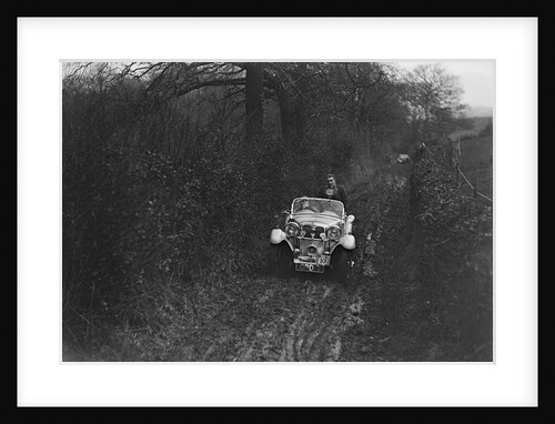 1935 1496 cc Singer Le Mans taking part in a motoring trial, 1936 by Bill Brunell
