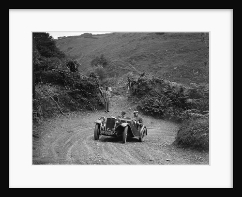 1935 Singer Le Mans 2-seater taking part in a motoring trial, late 1930s by Bill Brunell