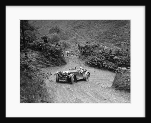 1935 Jaguar SS 90 2-seater taking part in a motoring trial, late 1930s by Bill Brunell