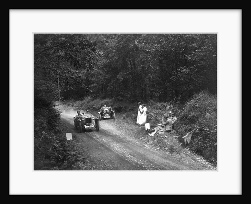 MG PA of JM Toulmin and Frazer-Nash TT replica, 1930s by Bill Brunell