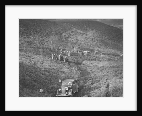 1938 Vauxhall Ten taking part in a motoring trial, late 1930s by Bill Brunell
