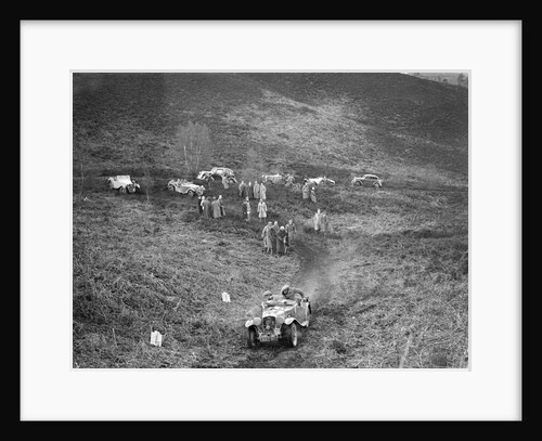 1933 Wolseley Hornet 2-seater sports taking part in a motoring trial, late 1930s by Bill Brunell