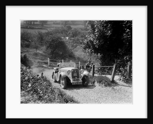 1934 Singer Le Mans taking part in a West Hants Light Car Club Trial, Ibberton Hill, Dorset, 1930s by Bill Brunell